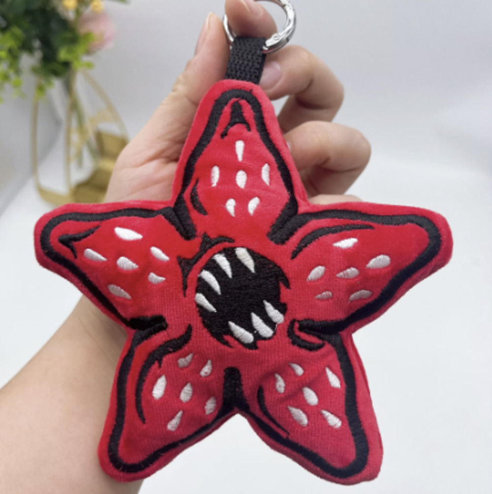 Stranger Things Plush Red Demogorgon Bag Charm, Pendant, Keyring - New